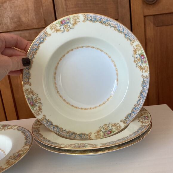 Vintage Noritake Pattern RO2 Soup Bowls, Set of 4 - Picture 2 of 12